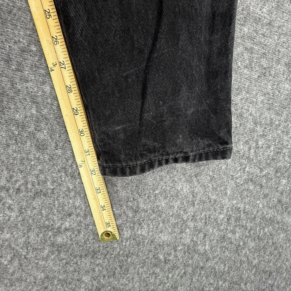 Levis 550 Jeans Mens 38x32 Black Denim Distressed‎ Relaxed Fit Pockets